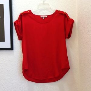 Top with gold buttons